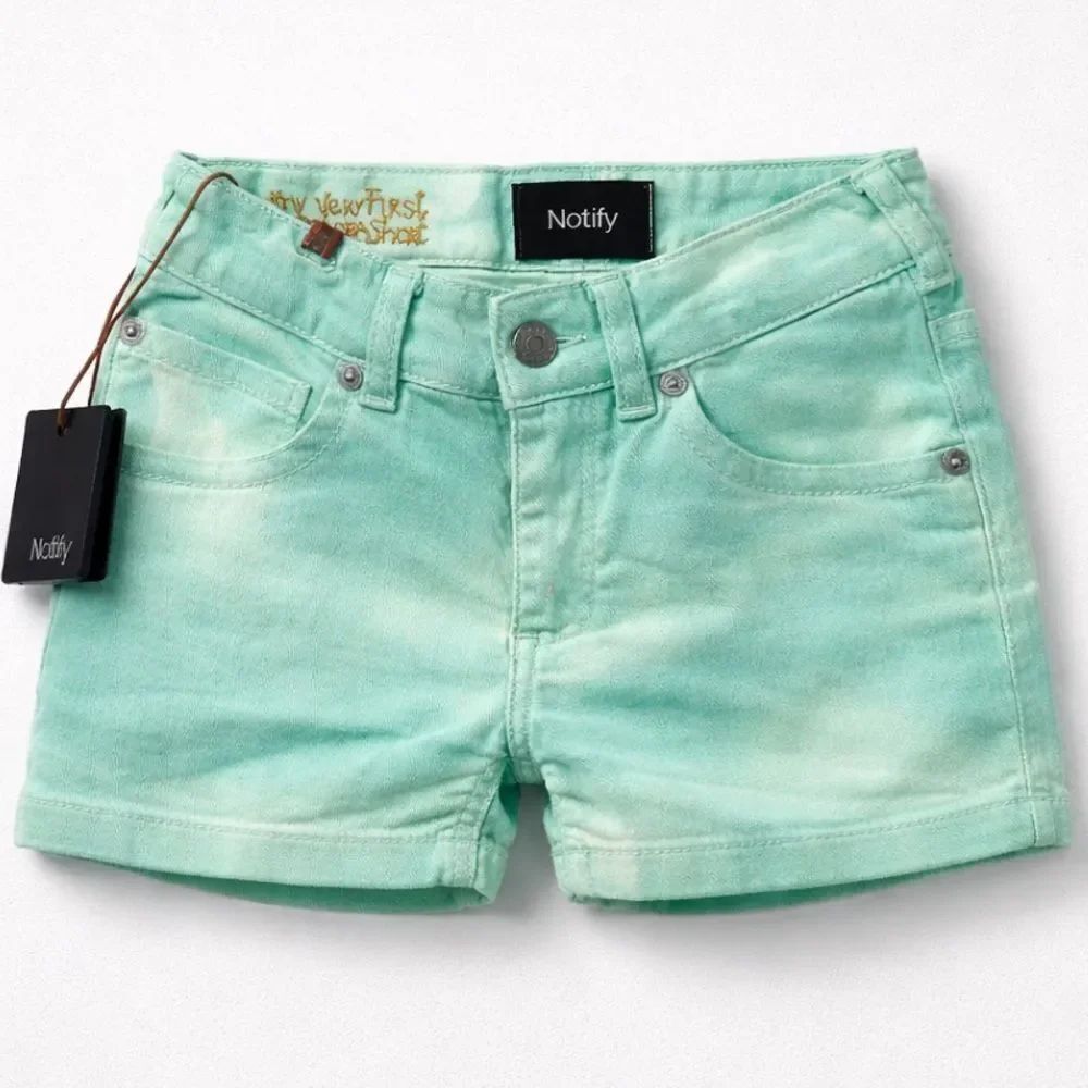Notify Acid Green Hellabora Short denim size 4 NWT
